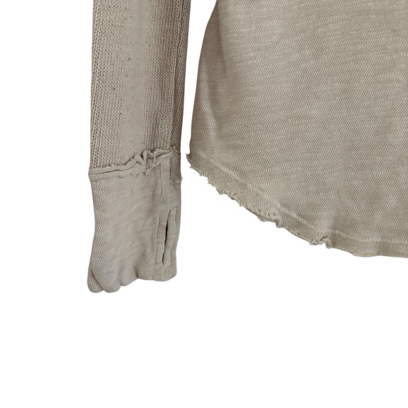 5 for $25❗️Free People Phoebe jersey henley top in ivory - Picture 10 of 13